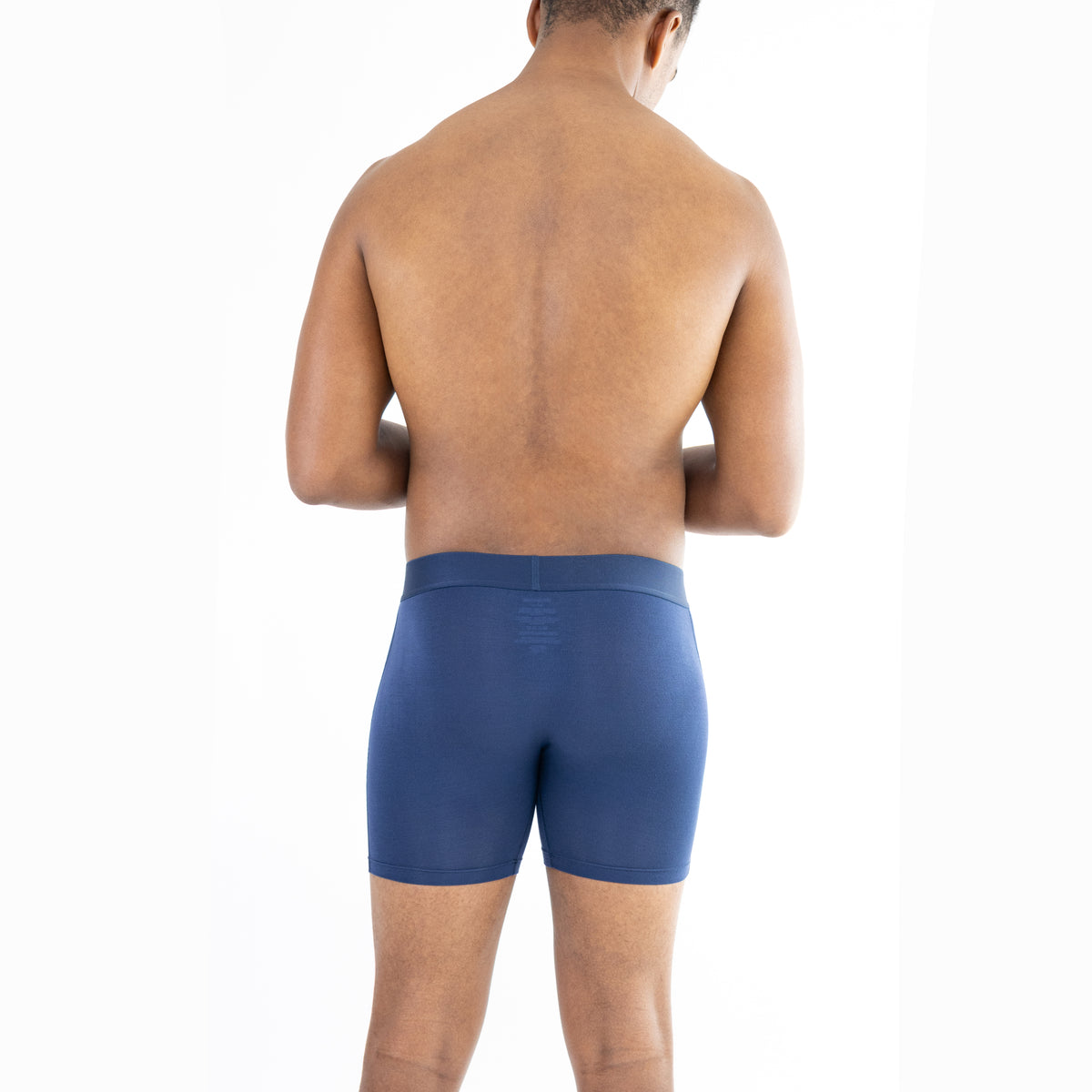 Style: Boxer Brief, Color: Navy Blue