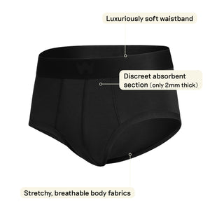 Style: Brief, Color: Black