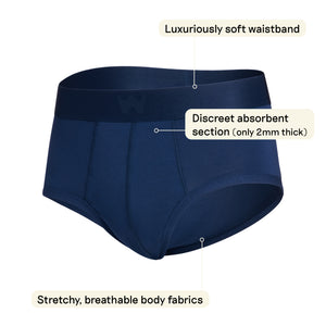 Style:Brief, Color:Navy Blue